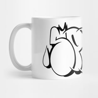 Graffiti Style "SPRAY" Bombing Letters - black Mug